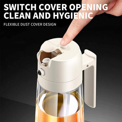 Versatile Kitchen Oil Bottle Dispenser – Spraying and Pouring