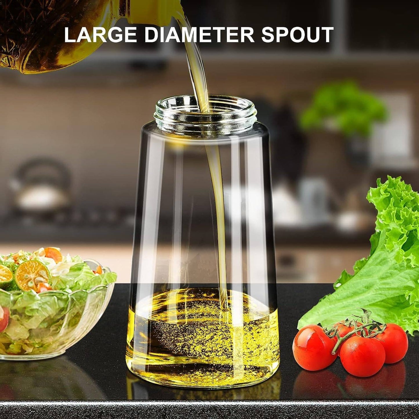 Versatile Kitchen Oil Bottle Dispenser – Spraying and Pouring